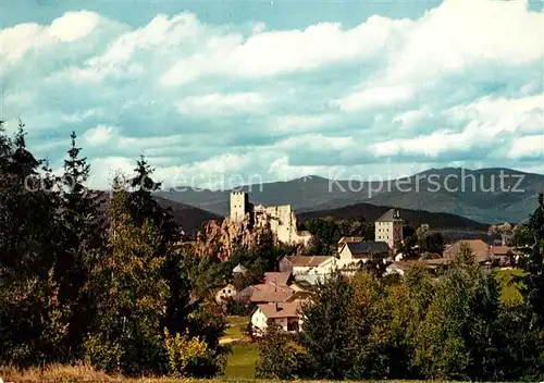 AK / Ansichtskarte Regen Burgruine Weissenstein Pfahl Regen