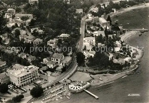 AK / Ansichtskarte Theoule sur Mer Fliegeraufnahme Plage Hotel Theoule sur Mer