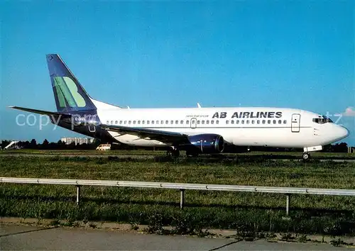 AK / Ansichtskarte Flugzeuge_Zivil AB Airlines B 737 33A G OABL c n 24096  Flugzeuge Zivil