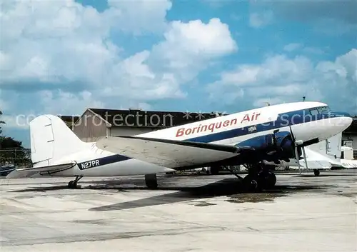 AK / Ansichtskarte Flugzeuge_Zivil Borinquen Air DC 3 N27PR  Flugzeuge Zivil