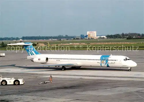 AK / Ansichtskarte Flugzeuge_Zivil Nouvel Air Tunisie MD83 EI CGI c n 49624 Flugzeuge Zivil