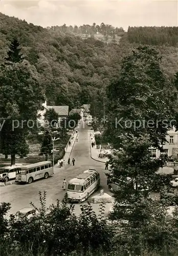 AK / Ansichtskarte Treseburg_Harz Blick zur Bodebruecke Treseburg Harz