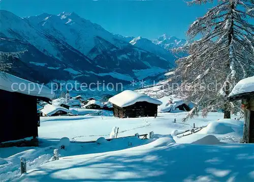 AK / Ansichtskarte Bellwald Wintermorgen mit Weisshorn Bellwald