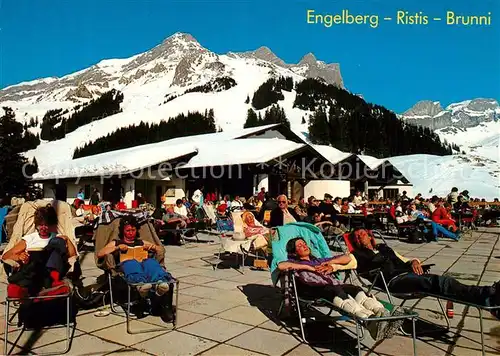 AK / Ansichtskarte Engelberg_OW Ristis Brunni Terrasse Engelberg OW