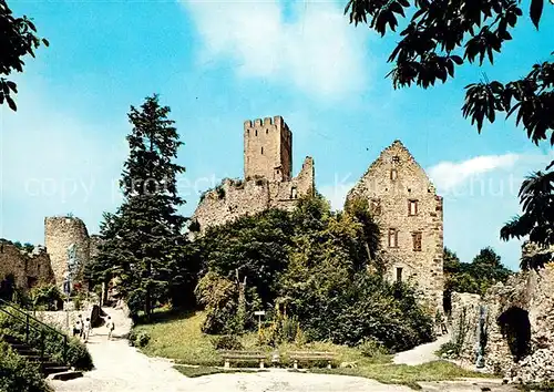 AK / Ansichtskarte Loerrach Burgruine Roetteln Unterburg mit Blick auf die Oberburg Loerrach