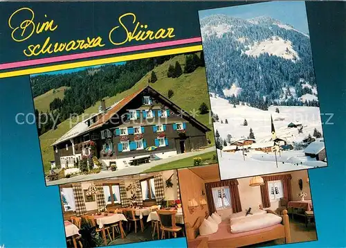 AK / Ansichtskarte Balderschwang Urlaub auf dem Bauernhof Gaststube Zimmer Balderschwang