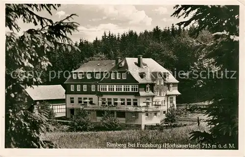 AK / Ansichtskarte Rimberg_Schmallenberg Hotel Knoche Rimberg_Schmallenberg