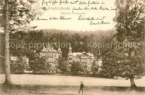 AK / Ansichtskarte Friedrichroda Buechigs Promenade Friedrichroda