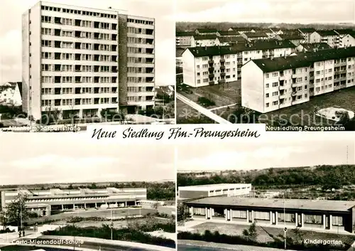 AK / Ansichtskarte Preungesheim Carlo Mierendorff Schule Neusiedlung Preungesheim  Preungesheim