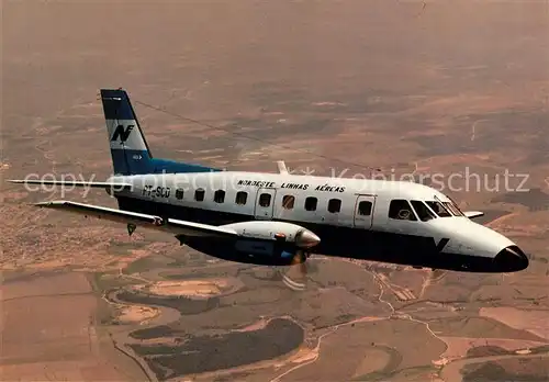 AK / Ansichtskarte Flugzeuge_Zivil Nordeste Linhas Aereas Regionais Embraer Bandeirante c n 110295 Flugzeuge Zivil