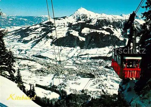 AK / Ansichtskarte Seilbahn Hahnenkamm Kitzbuehel  Seilbahn