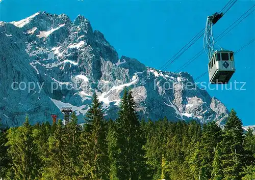 AK / Ansichtskarte Seilbahn Eibsee Zugspitzgipfel Zugspitze Seilbahn