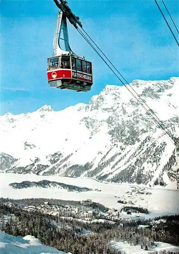 AK / Ansichtskarte Seilbahn Sils Baselgia Sils Maria Furtschellas Engadin Seilbahn