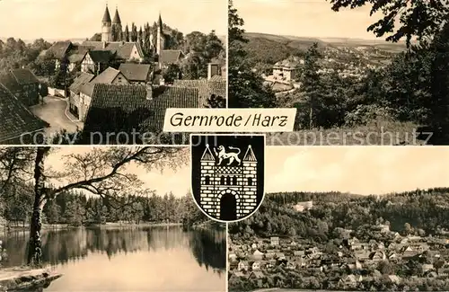 AK / Ansichtskarte Gernrode_Harz Panoramen Gernrode Harz