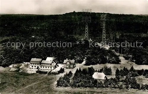 AK / Ansichtskarte Schotten_Hessen Berggasthof Hohenrodskopf Clubhaeuser des VHC Schotten Hessen