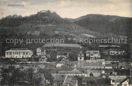 AK / Ansichtskarte Blankenburg_Harz Ortsansicht mit Kirche Blankenburg_Harz