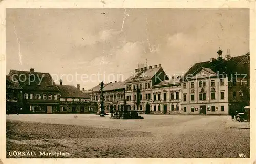 AK / Ansichtskarte Goerkau_Jirkov Marktplatz 