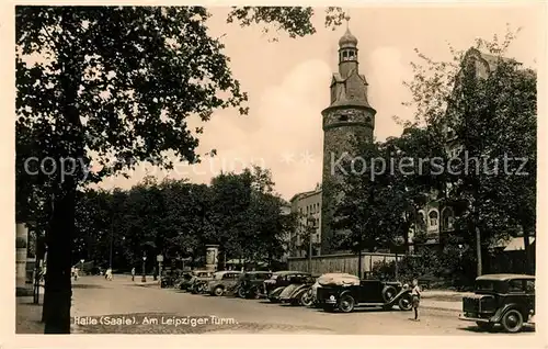 AK / Ansichtskarte Halle_Saale Am Leipziger Turm Halle_Saale