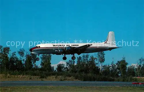 AK / Ansichtskarte Flugzeuge_Zivil Northern Air Cargo Douglas DC 6A N1027N c n 43580 Flugzeuge Zivil