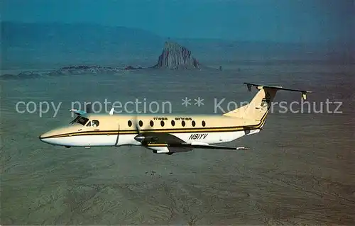 AK / Ansichtskarte Flugzeuge_Zivil Mesa Airlines Beech 1900C 1 N91YV MSN UC 91 Flugzeuge Zivil