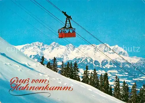 AK / Ansichtskarte Seilbahn Hahnenkamm Kitzbuehel Wilder Kaiser  Seilbahn