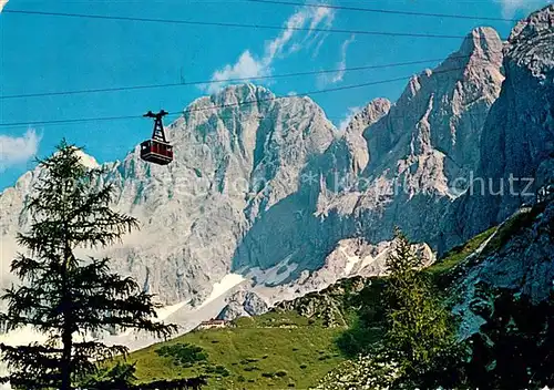 AK / Ansichtskarte Seilbahn Dachstein Suedwand Gletscherbahn Ramsau  Seilbahn