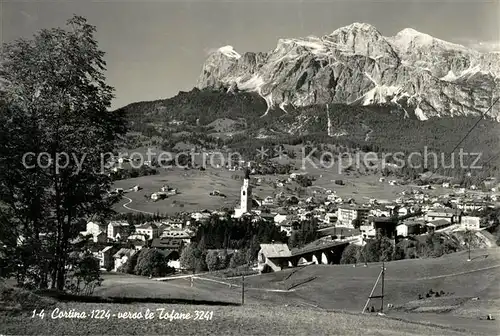 AK / Ansichtskarte Cortina_d_Ampezzo verso le Tofane Cortina_d_Ampezzo