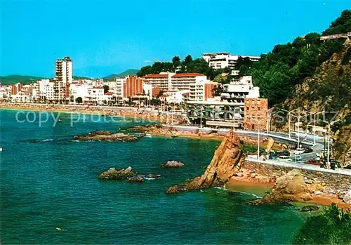 AK / Ansichtskarte Lloret_de_Mar Vista parcial Kuestenstrasse Lloret_de_Mar