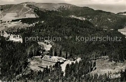 AK / Ansichtskarte Feldberg_Schwarzwald Kinderheilstaette Caritashaus Fliegeraufnahme Feldberg Schwarzwald