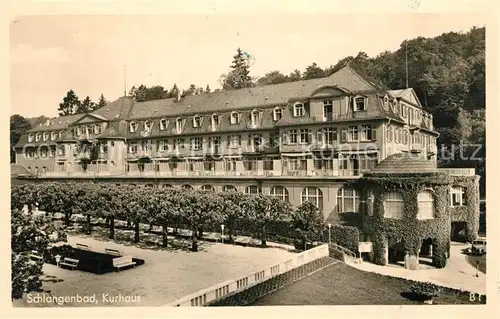 AK / Ansichtskarte Schlangenbad_Taunus Kurhaus Schlangenbad_Taunus