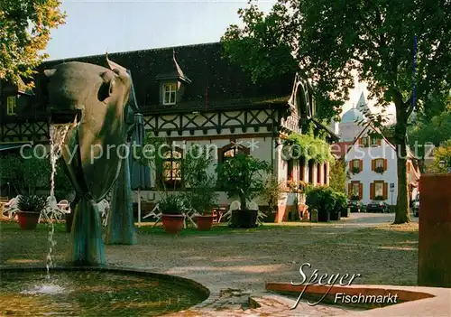 AK / Ansichtskarte Speyer_Rhein Fischmarkt Speyer Rhein