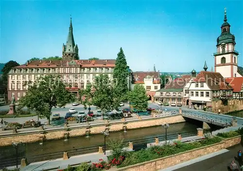 AK / Ansichtskarte Erbach_Odenwald Muemlingpartie mit Schloss Erbach Odenwald