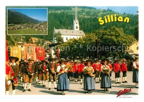 AK / Ansichtskarte Sillian_Tirol Musikanten und Marketenderinnen aus Panzendorf Sillian Tirol