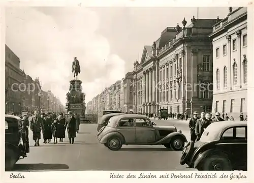 Berlin Unter den Linden mit Denkmal Friedrich des Grossen Berlin