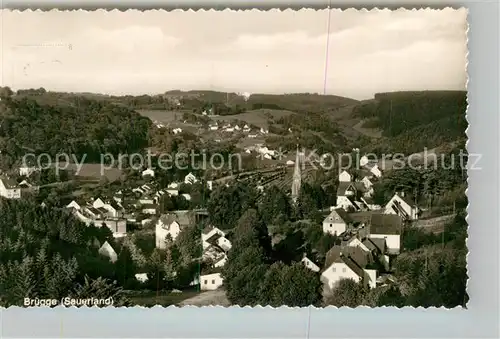 AK / Ansichtskarte Bruegge_Luedenscheid Fliegeraufnahme Bruegge Luedenscheid