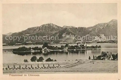 AK / Ansichtskarte Fraueninsel_Chiemsee Panorama Fraueninsel Chiemsee