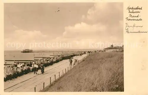 AK / Ansichtskarte Duhnen_Nordsee Strandpromenade Duhnen Nordsee