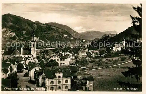 AK / Ansichtskarte Kiefersfelden Ortsansicht Kufstein Zillertaler Berge Kiefersfelden