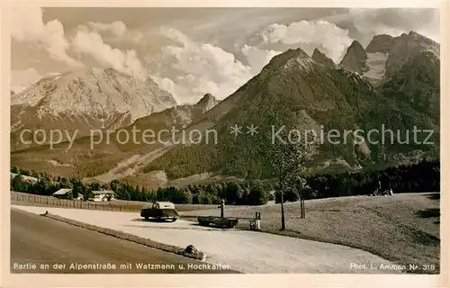 AK / Ansichtskarte Watzmann Alpenstrasse Hochkaiter Watzmann