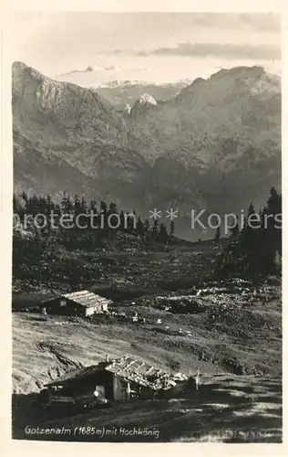 AK / Ansichtskarte Hochkoenig Gotzenalm Hochkoenig