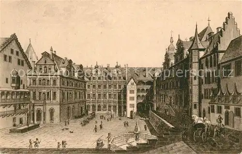 AK / Ansichtskarte Heidelberg_Neckar Schlosshof vor der Zerstoerung 1620 Heidelberg Neckar