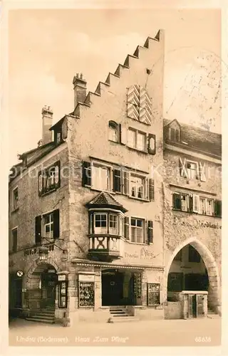 AK / Ansichtskarte Lindau_Bodensee Haus zum Pflug Lindau Bodensee