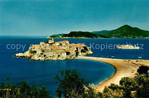 AK / Ansichtskarte Sveti_Stefan Panorama Halbinsel Sveti_Stefan