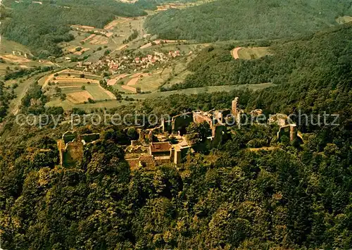 AK / Ansichtskarte Eschbach_Pfalz Madenburg Blick ins Kaiserbachtal Fliegeraufnahme Eschbach Pfalz