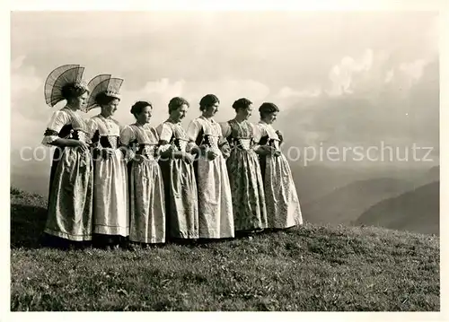 AK / Ansichtskarte Trachten_Schweiz Appenzell Trachten Schweiz