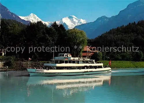 AK / Ansichtskarte Motorschiffe Jungfrau Interlaken Moench  Motorschiffe