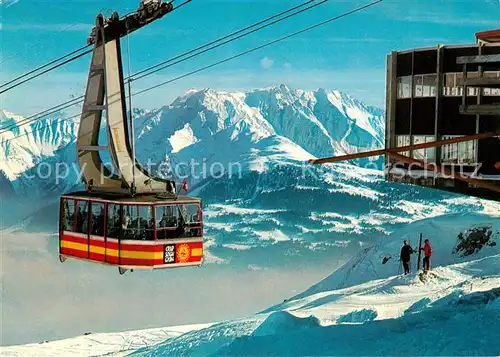 AK / Ansichtskarte Seilbahn Crap Sogn Gion Laax Flims Signina Gruppe Seilbahn