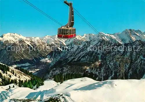 AK / Ansichtskarte Seilbahn Fellhorn Oberstdorf  Seilbahn