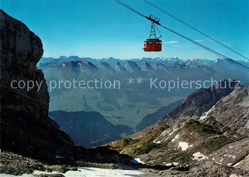 AK / Ansichtskarte Seilbahn Saentis Churfirsten Seilbahn