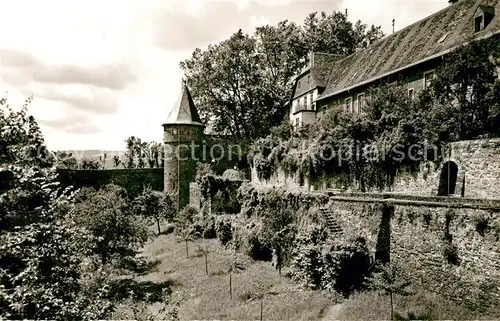 AK / Ansichtskarte Friedberg_Hessen Partie am Burggraben Friedberg Hessen